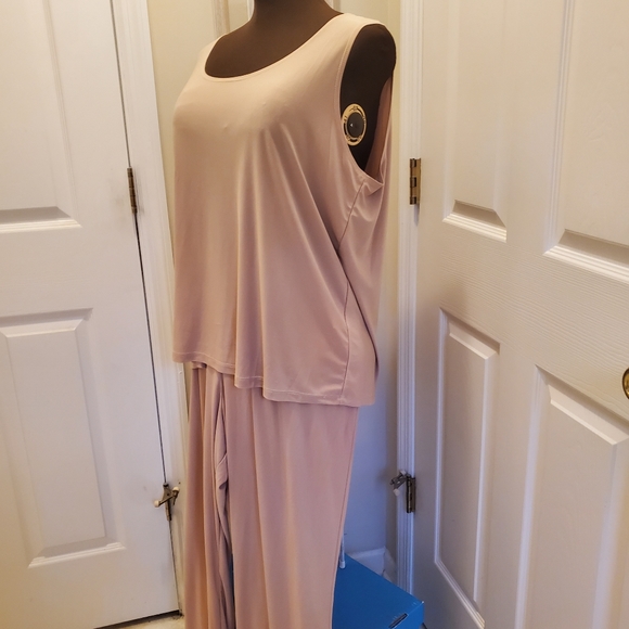 * Slinky Brand Plus Size 2 pc pant set, 1X - Picture 4 of 8